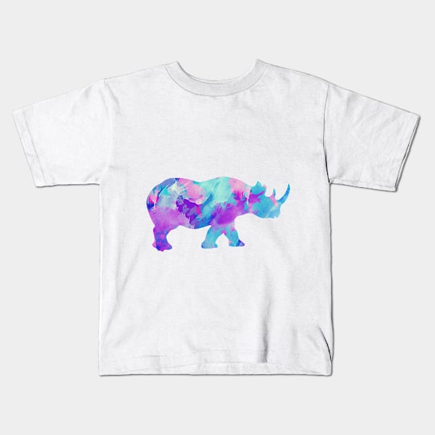 Abstract Rhino Kids T-Shirt by uniqued